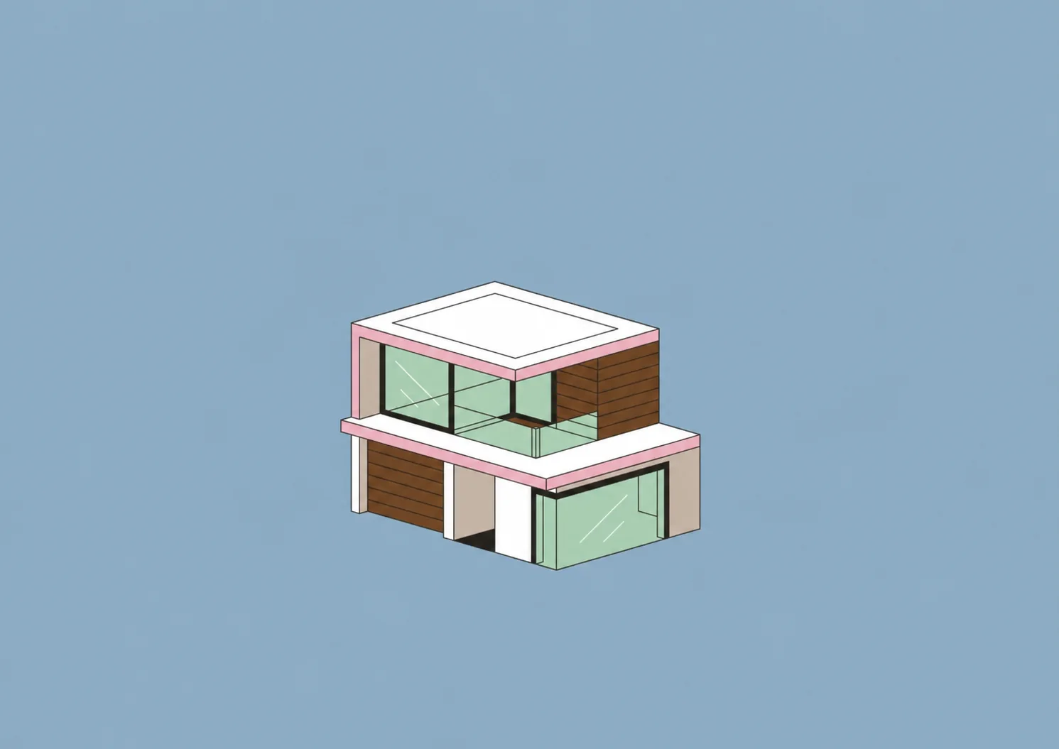 AI4BIM architectural model illustration